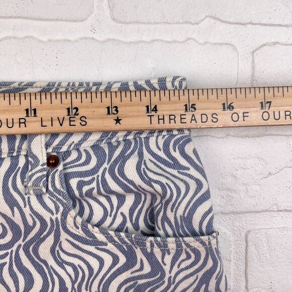 Abercrombie Fit Jeans Women 8R/29 Blue Wave‎ Waves 90s Straight Ultra High Rise - Picture 6 of 11